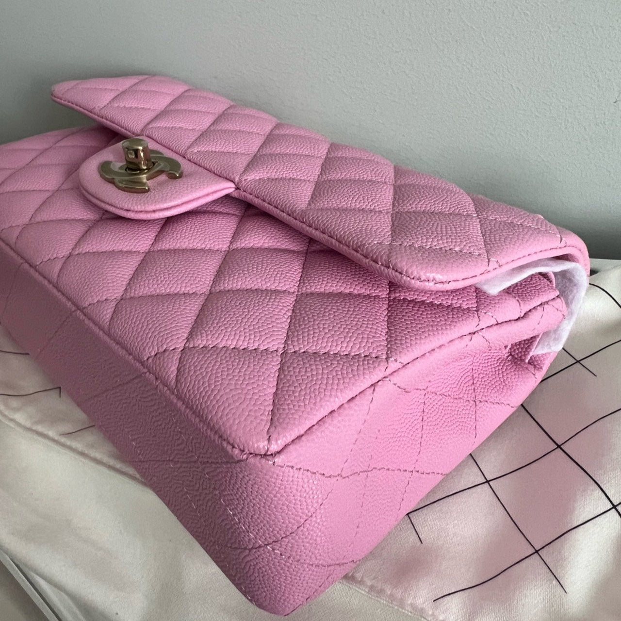 Chanel Classic Flap Small Bag In Pink