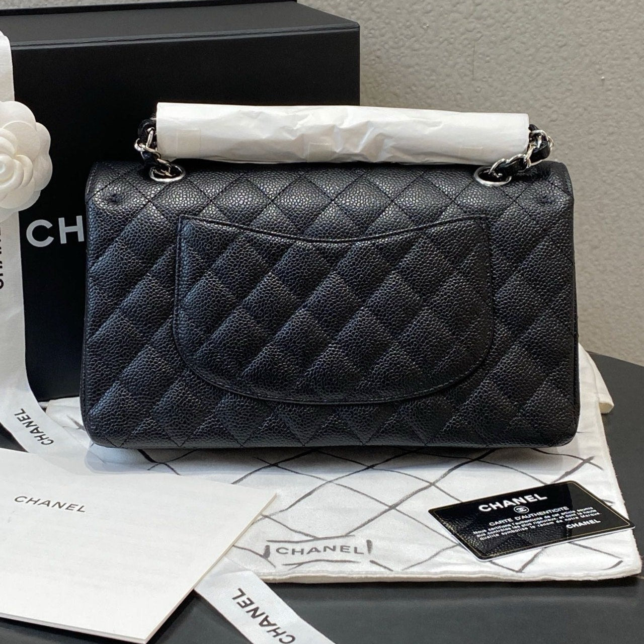 Chanel Classic Flap (CF) Medium In Black