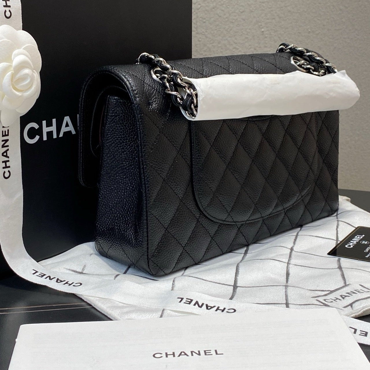 Chanel Classic Flap (CF) Medium In Black