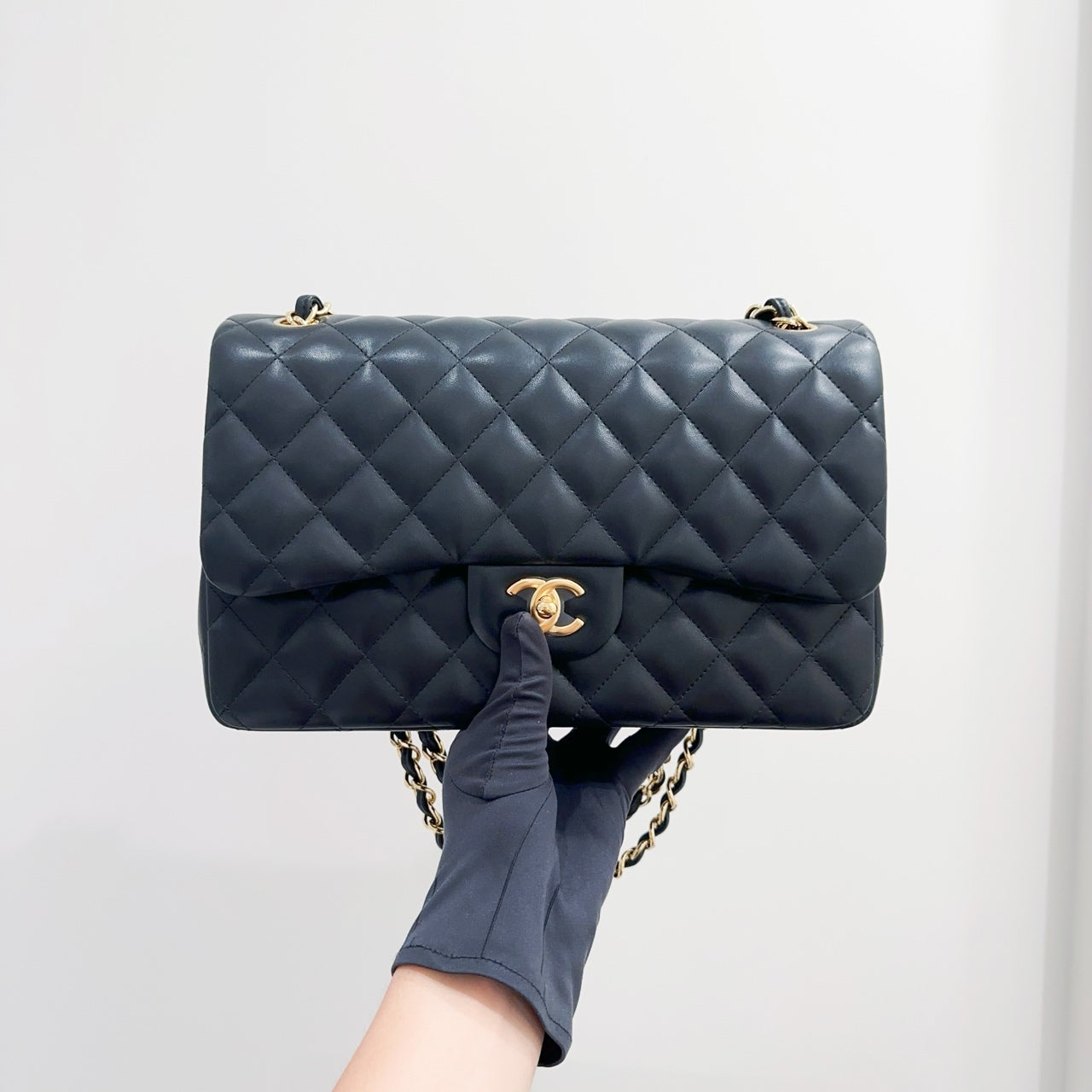 Chanel Large (Jumbo) Classic Double Flap Bag In Black