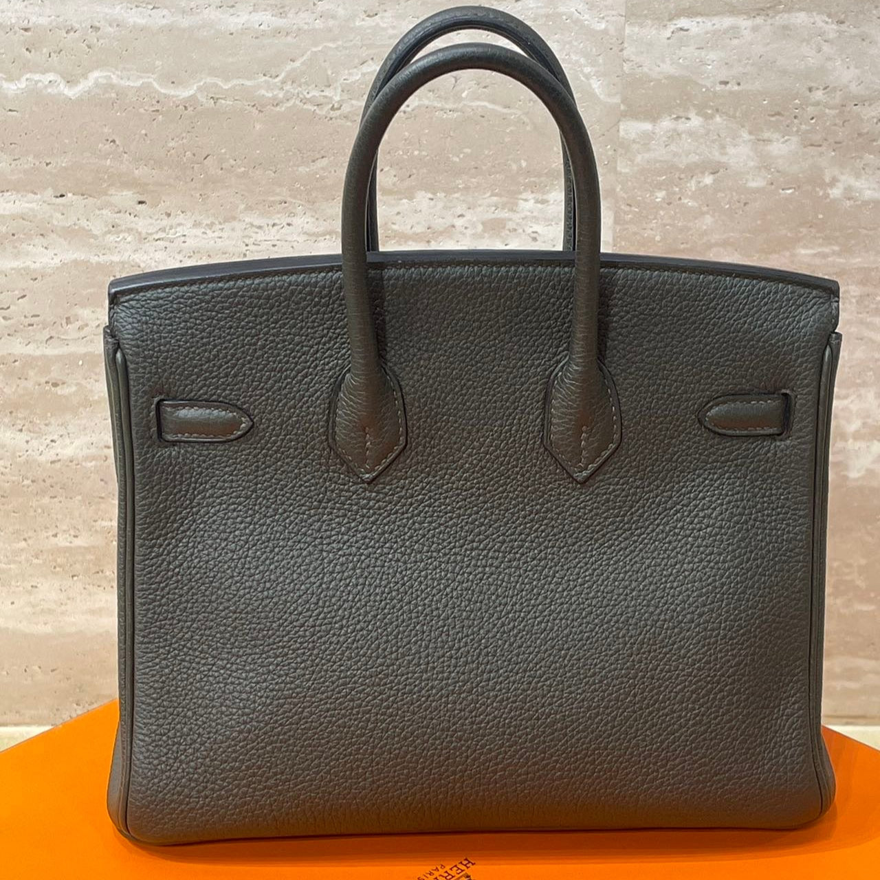 Hermès Birkin 25 G8 Vert Maquis Togo Gold Hardware