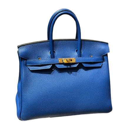 Hermès Birkin 25 71 Bleu France Togo Gold Hardware