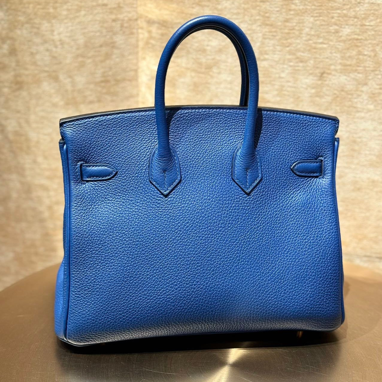 Hermès Birkin 25 71 Bleu France Togo Gold Hardware