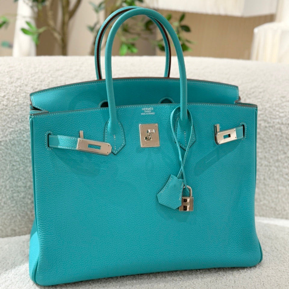 Hermès Birkin 35 6W Menthe Togo Palladium Hardware