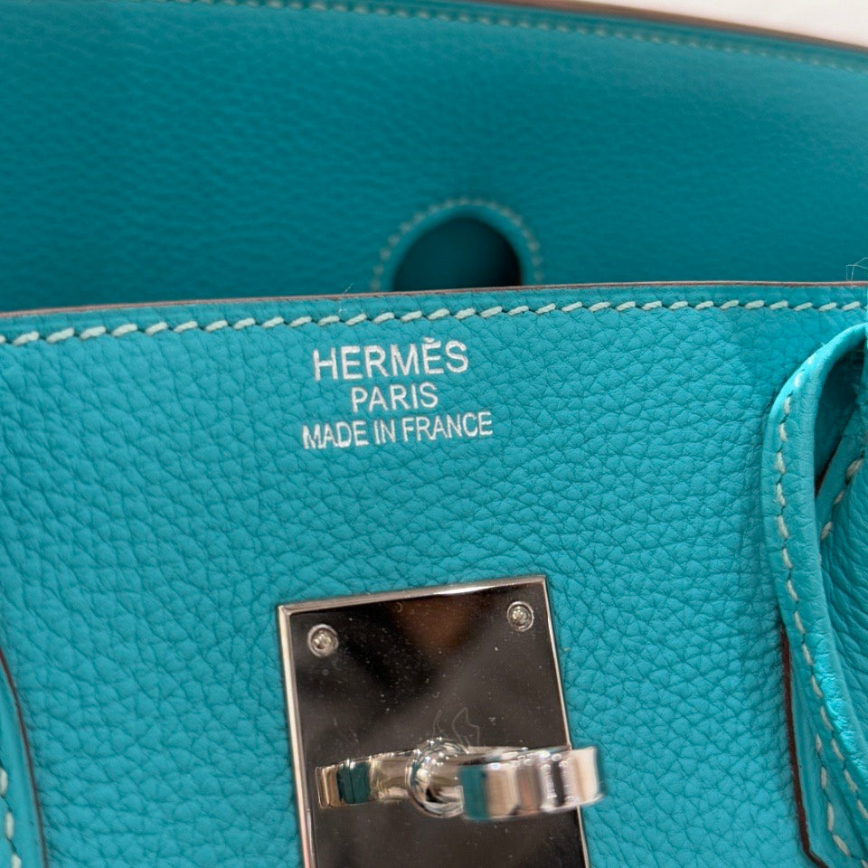 Hermès Birkin 35 6W Menthe Togo Palladium Hardware