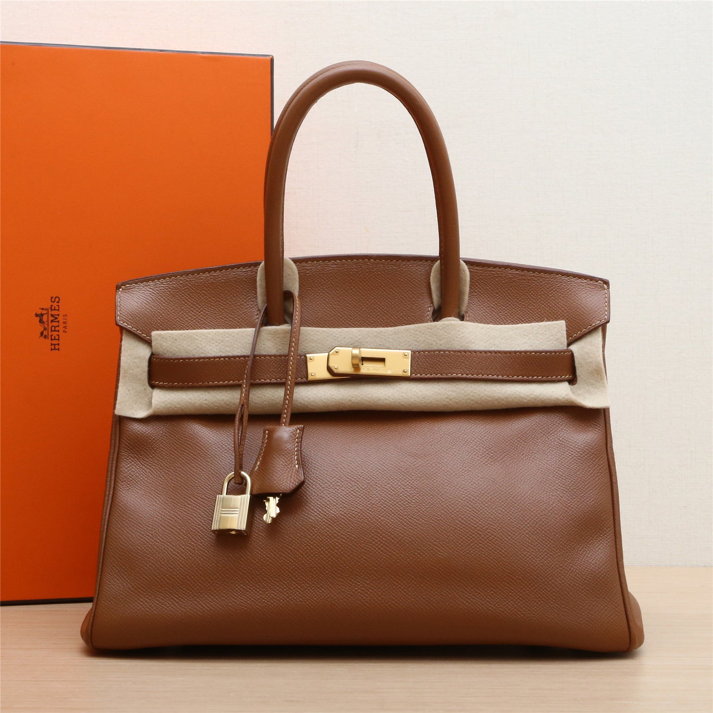 Hermès Birkin 30 37 Gold Epsom Gold Hardware