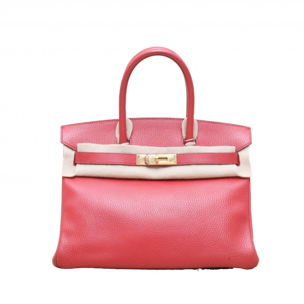 Hermès Birkin 30 53 Rouge Vif Togo Gold Hardware