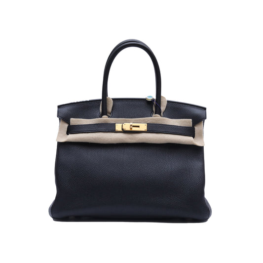 Hermès Birkin 30 89 Noir Togo Gold Hardware