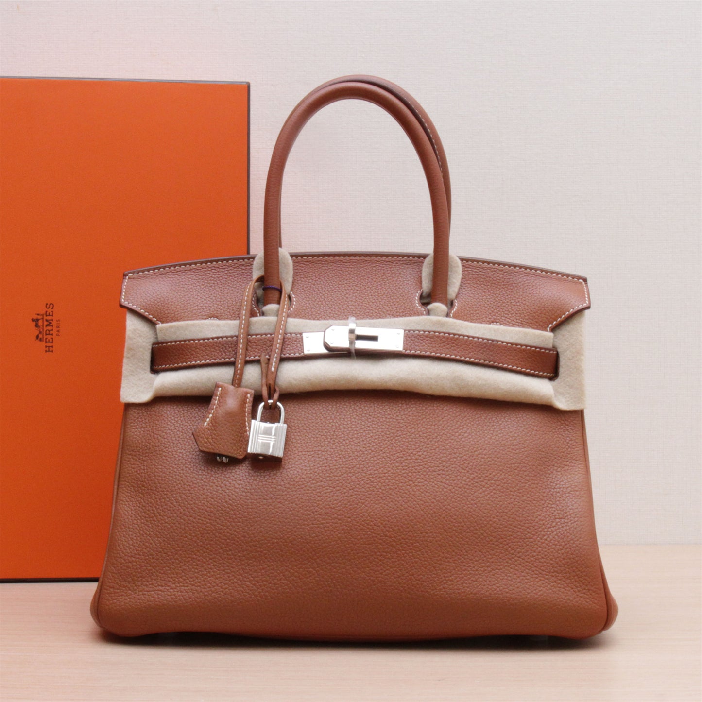 Hermès Birkin 30 34 Fauve Barenia Palladium Hardware