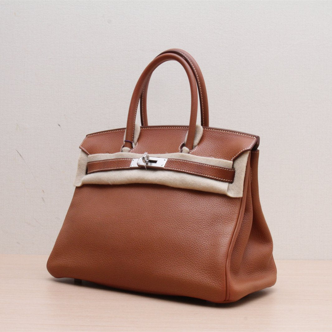 Hermès Birkin 30 34 Fauve Barenia Palladium Hardware