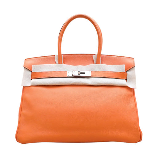 Hermès Birkin 30 93 Orange Swift Palladium Hardware