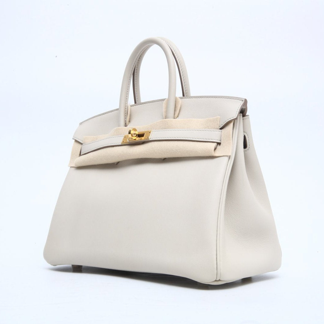 Hermès Birkin 25 8L Beton Swift Gold Hardware