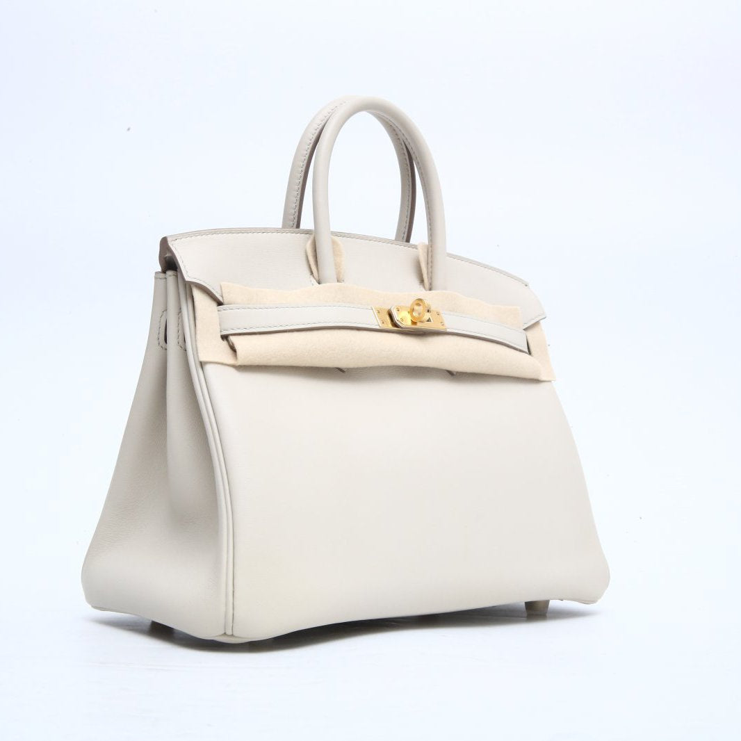 Hermès Birkin 25 8L Beton Swift Gold Hardware