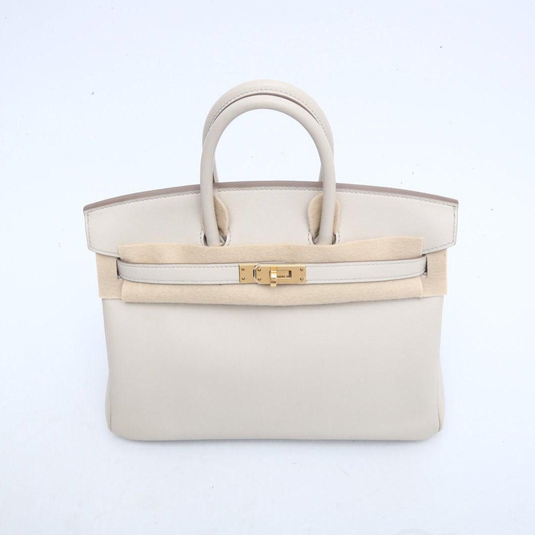 Hermès Birkin 25 8L Beton Swift Gold Hardware