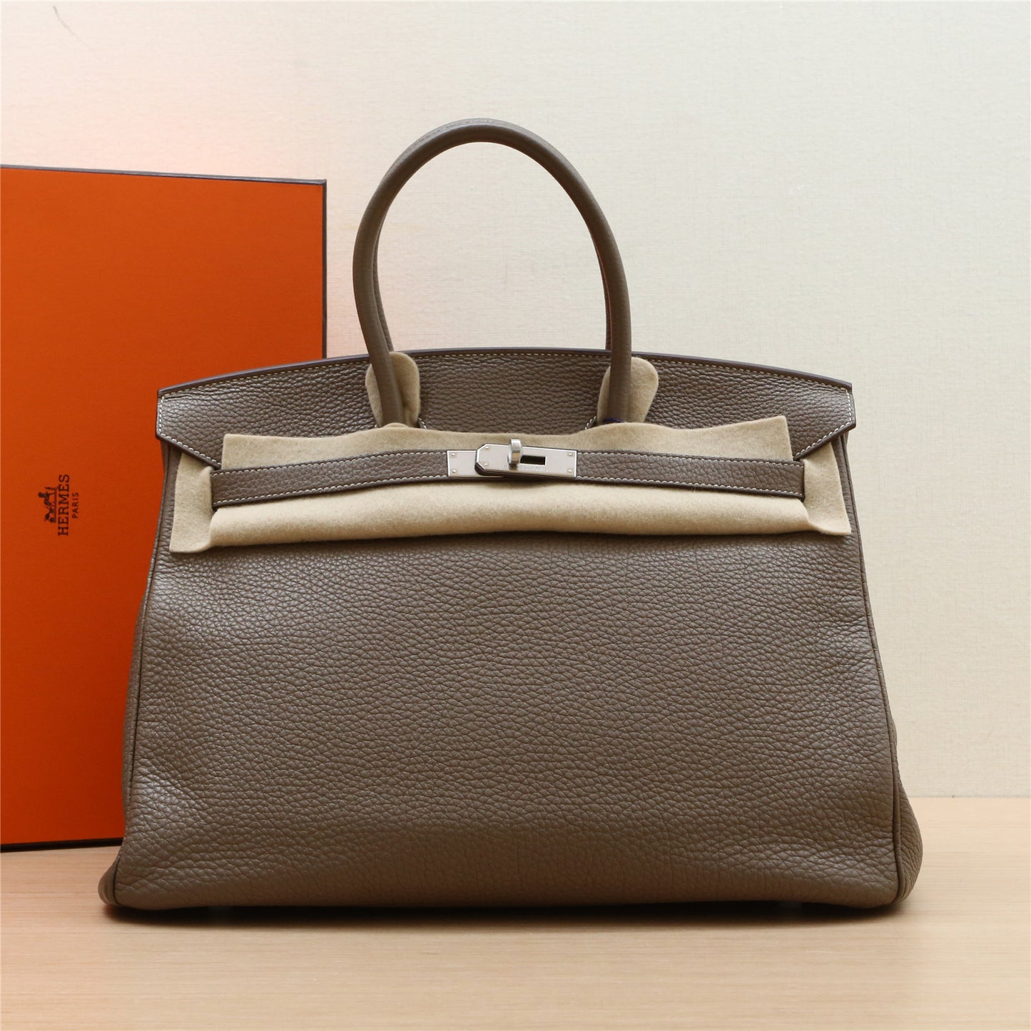 Hermès Birkin 35 18 Etoupe Togo Palladium  Hardware