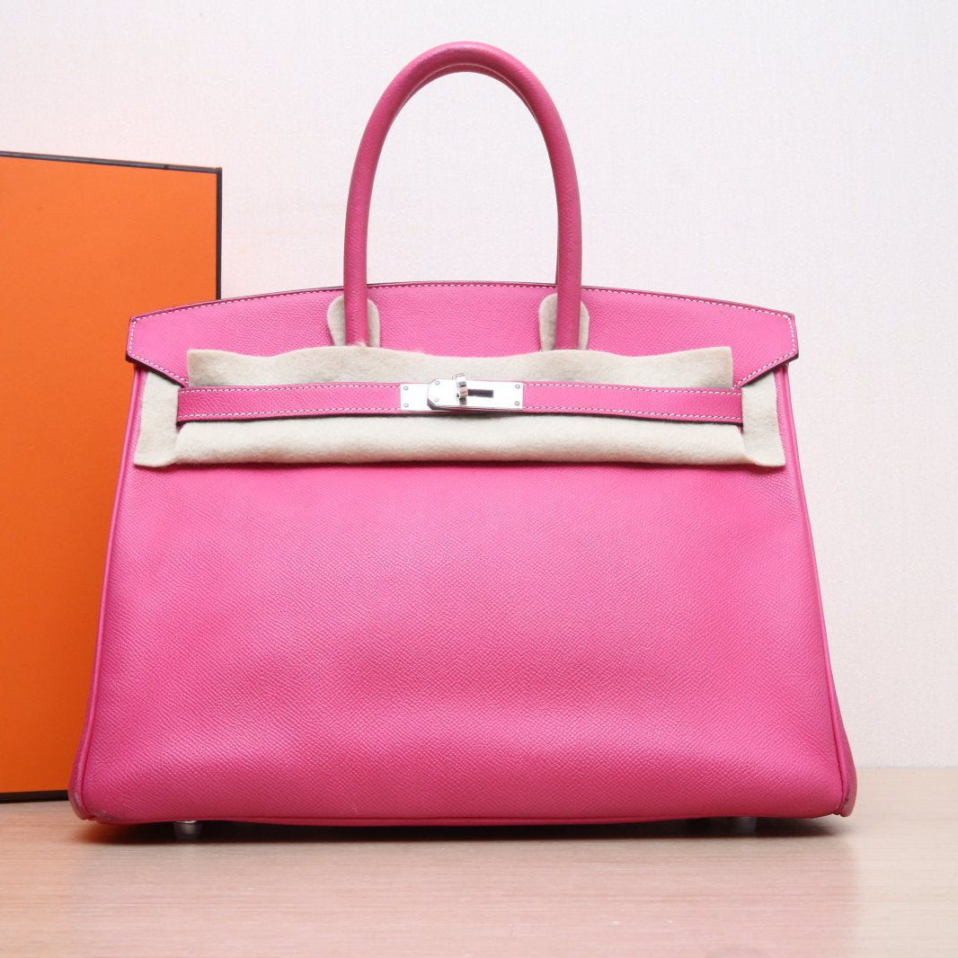 Hermès Birkin 35 E5 Rose Tyrien Epsom Palladium Hardware