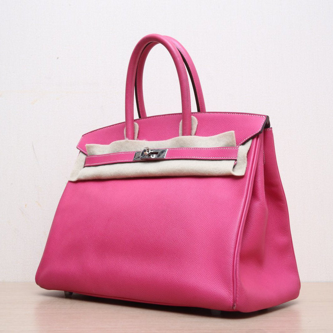 Hermès Birkin 35 E5 Rose Tyrien Epsom Palladium Hardware