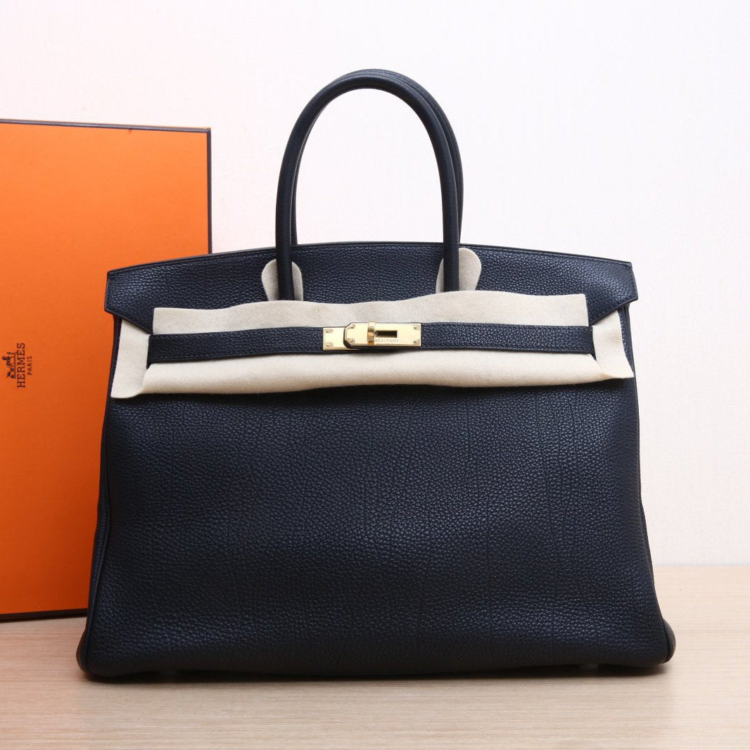 Hermès Birkin 35 89 Nior Togo Gold Hardware