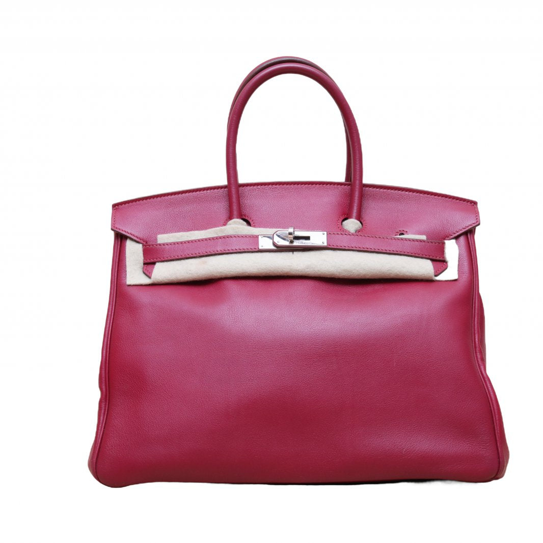 Hermès Birkin 35 B5 Rubis Swift Palladium Hardware