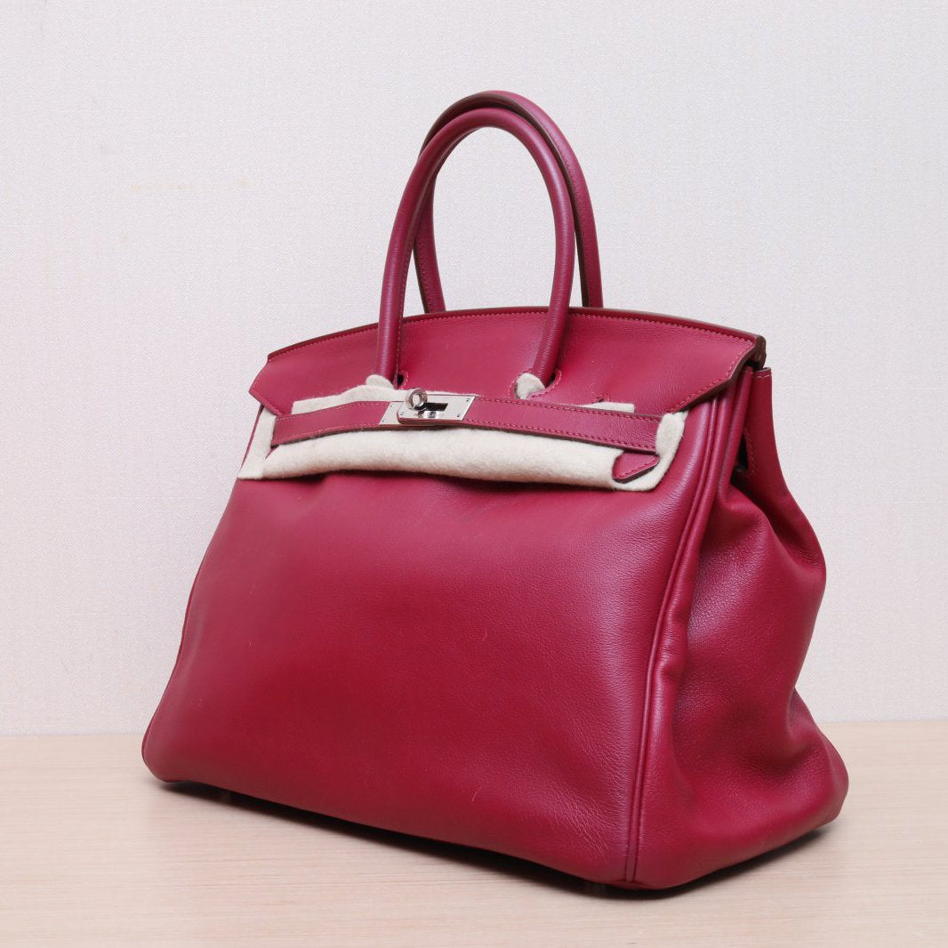 Hermès Birkin 35 B5 Rubis Swift Palladium Hardware