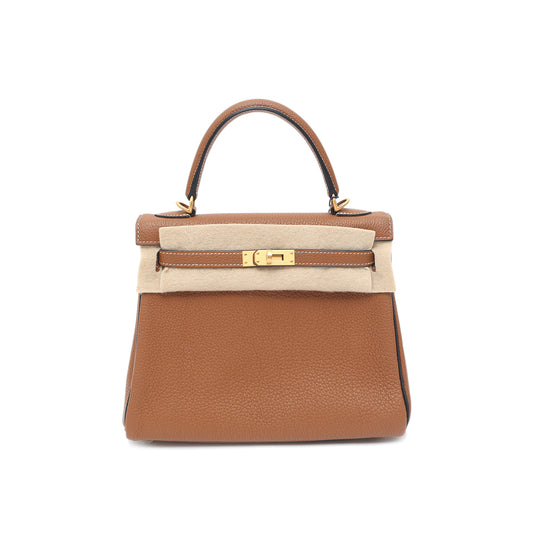 Hermès Kelly 25 37 Gold Togo Gold Hardware