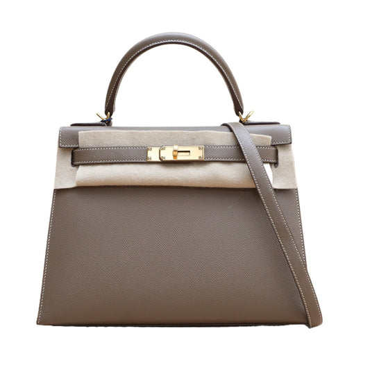 Hermès Kelly 28 18 Etoupe Epsom Gold Hardware