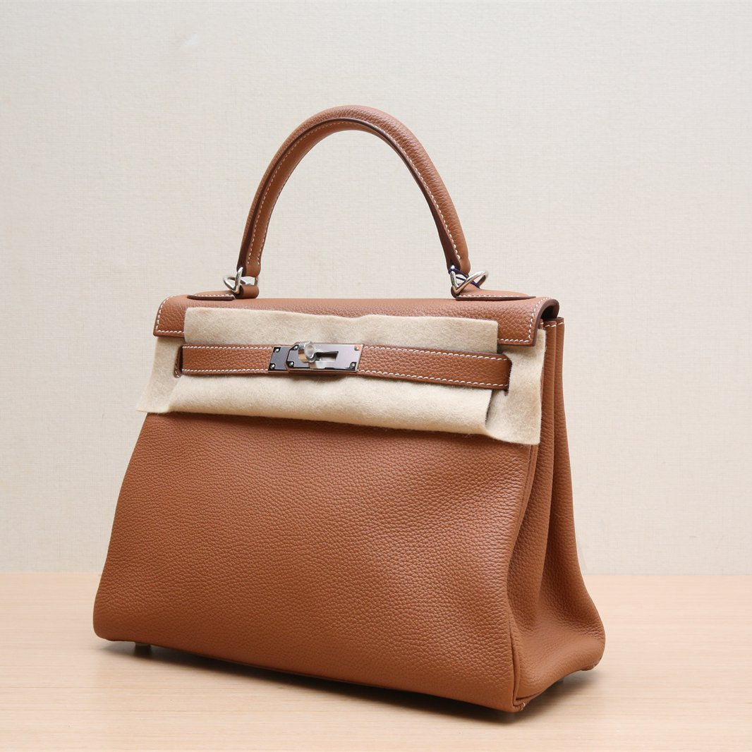 Hermès Kelly 28 37 Gold Togo Palladium Hardware