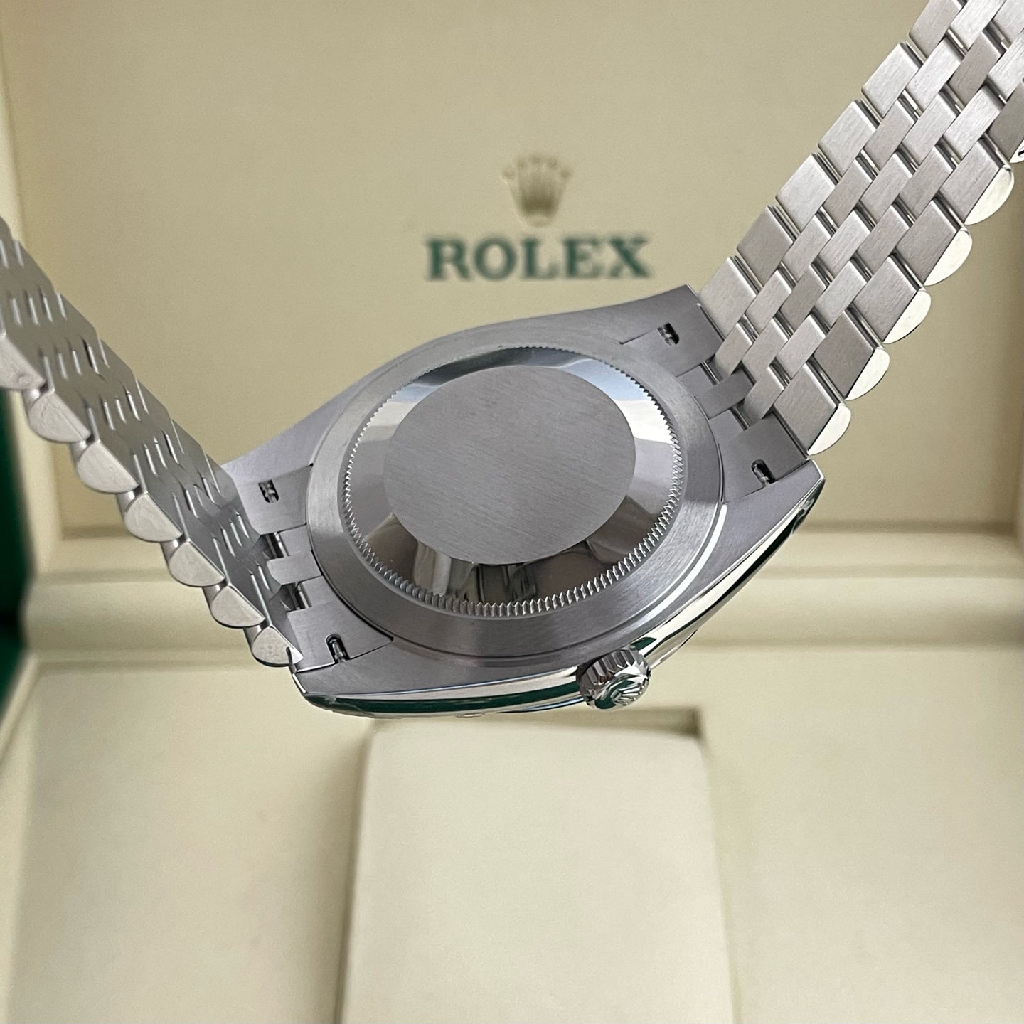 2025 Brand New Rolex - 126334-0014 Datejust 41 Stainless Steel Fluted / Jubilee / Dark Rhodium