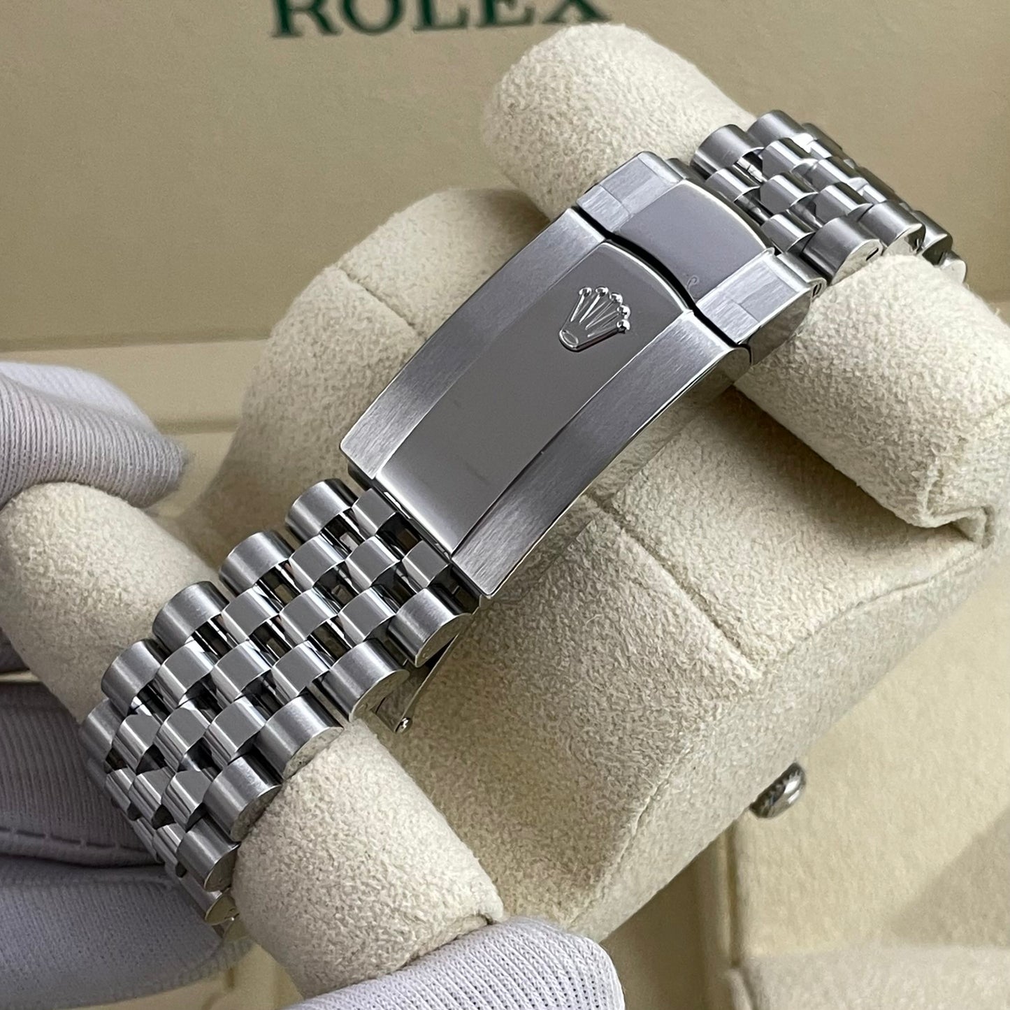 2025 Brand New Rolex - 126334-0014 Datejust 41 Stainless Steel Fluted / Jubilee / Dark Rhodium