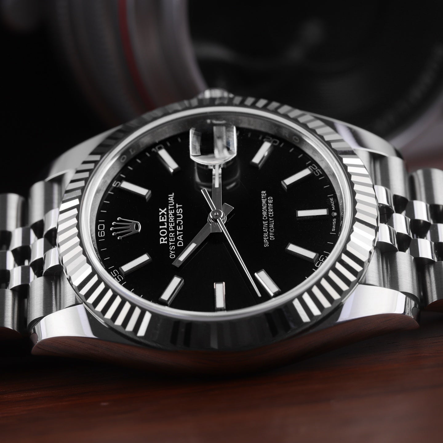 2025 Brand New Rolex - 126334-0018 Datejust 41 Stainless Steel Fluted / Jubilee / Black