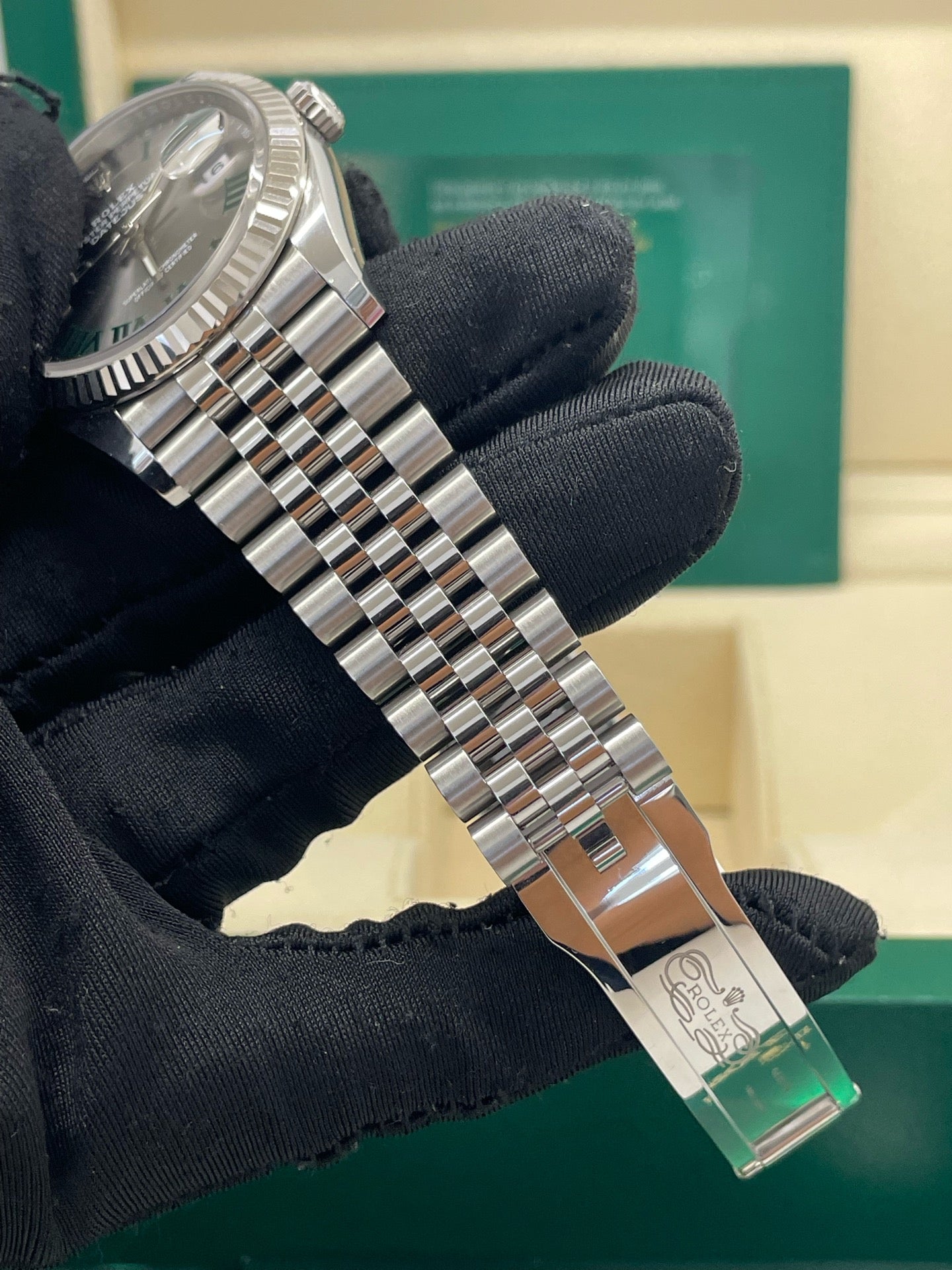 2025 Brand New Rolex - 126234-0045 Datejust 36 Stainless Steel / Fluted / Slate - Roman / Jubilee