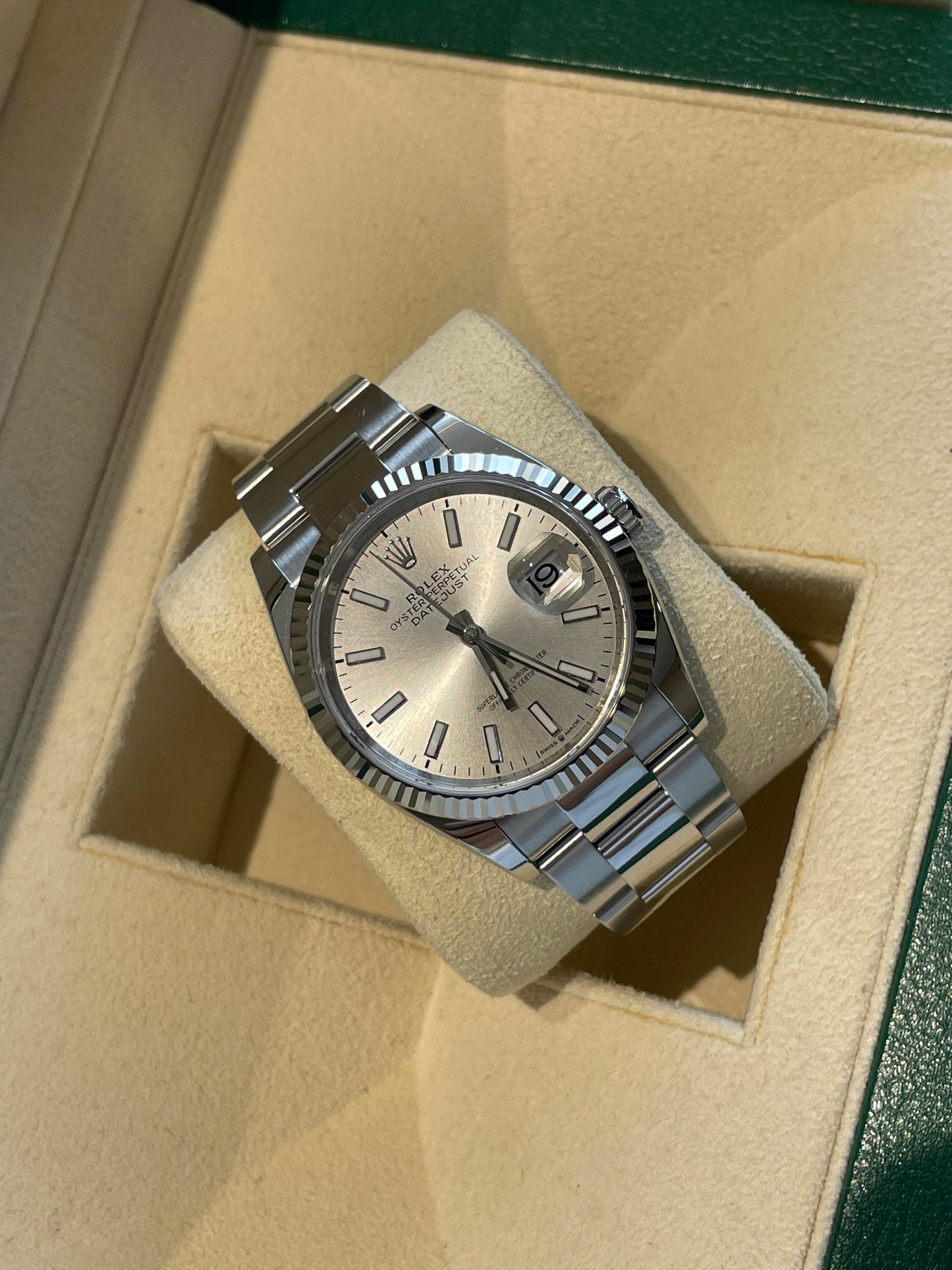 2025 Pre-owned Rolex - 126234-0014 Datejust 36 Stainless Steel / Fluted / Silver / Oyster