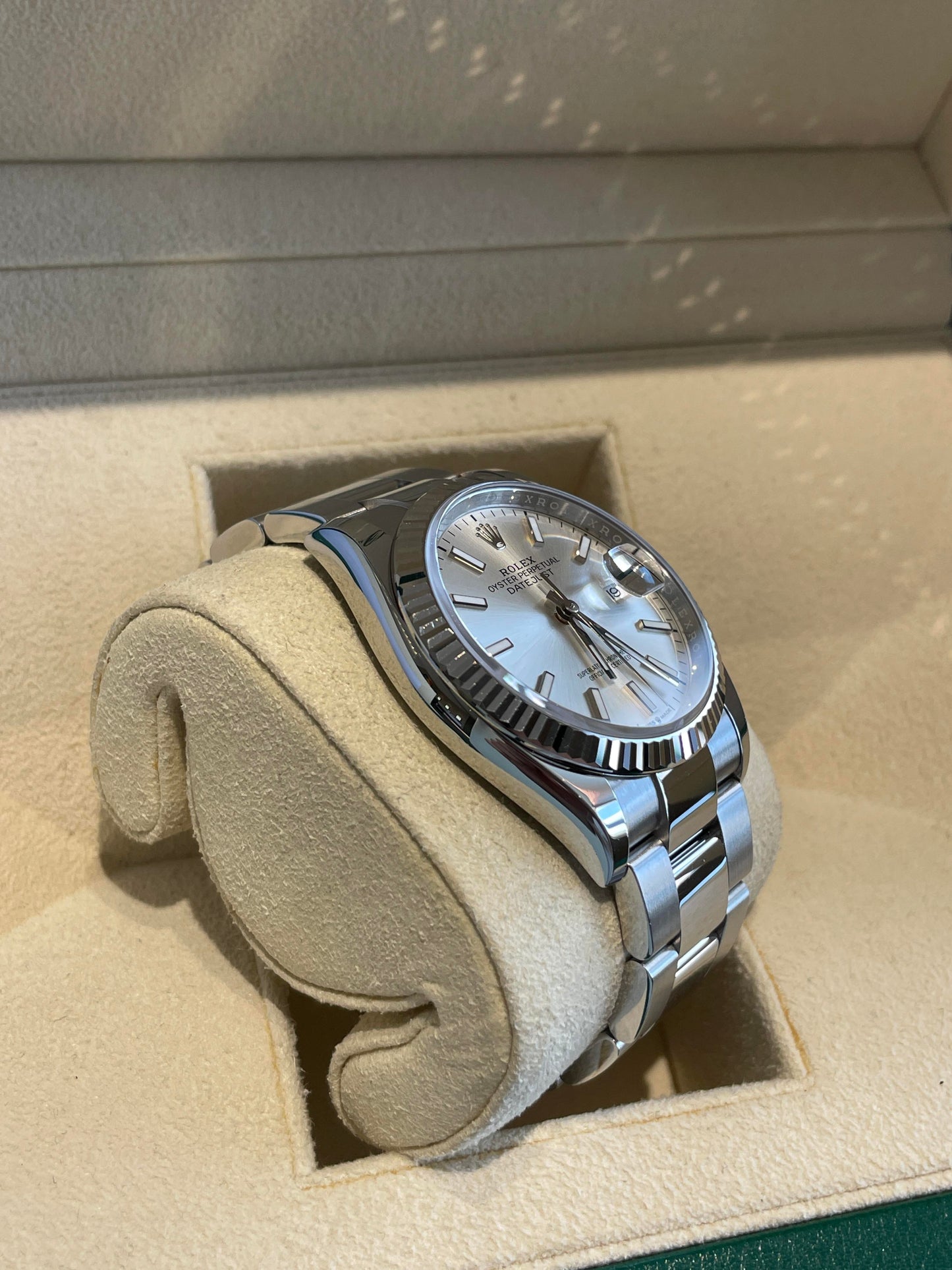 2025 Pre-owned Rolex - 126234-0014 Datejust 36 Stainless Steel / Fluted / Silver / Oyster