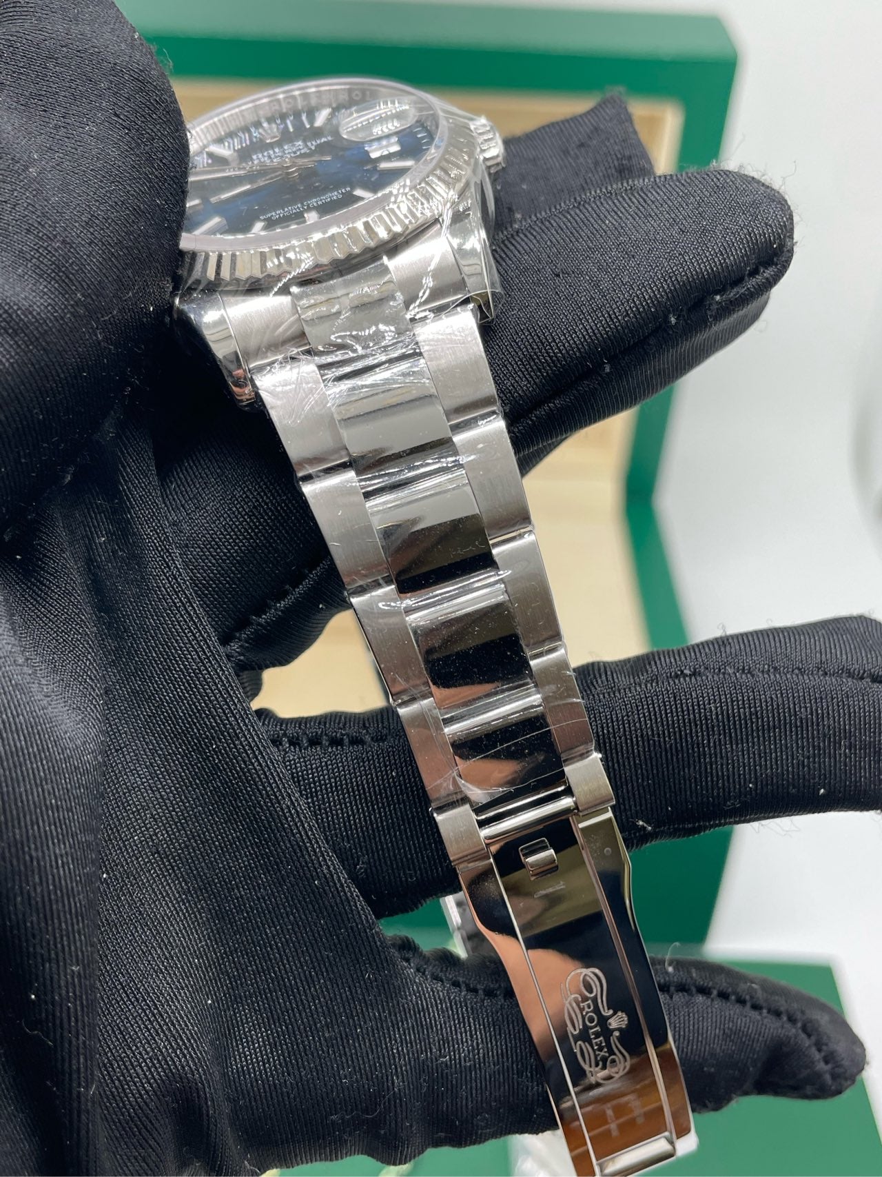 2024 Pre-owned Rolex - 126234-0018 Datejust 36 Stainless Steel / Fluted / Blue / Oyster