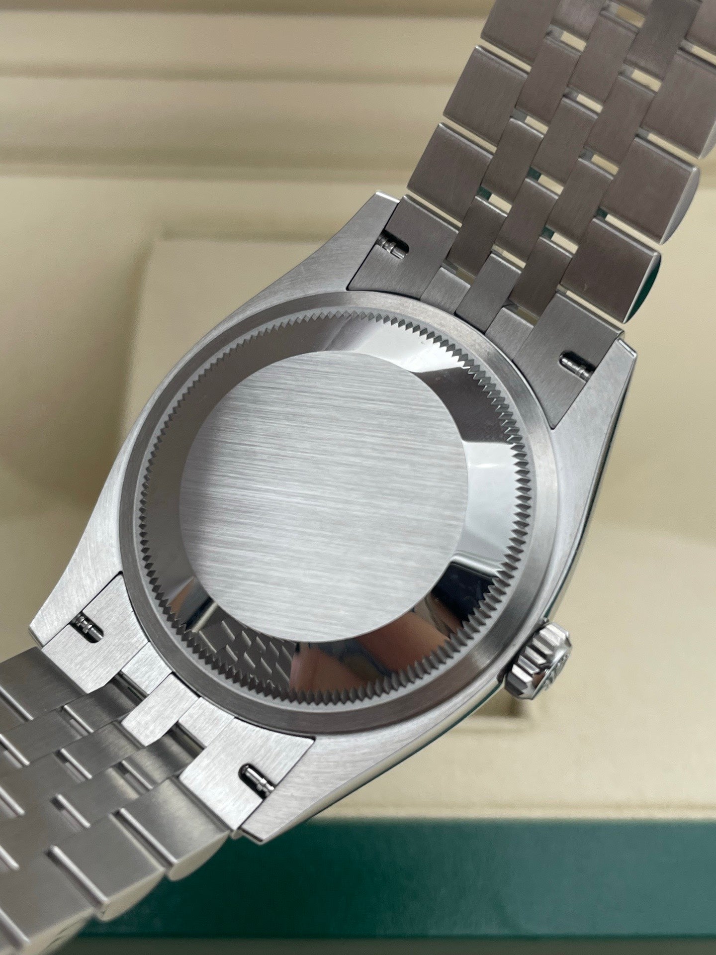 2025 Brand New Rolex - 126234-0021 Datejust 36 Stainless Steel / Fluted / Aubergine Roman-Diamonds / Jubilee