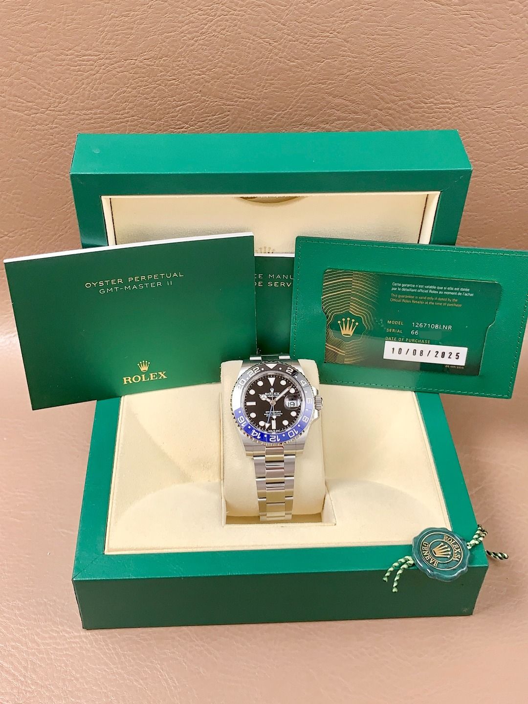 2025 Brand New Rolex - 126710BLNR-0003 GMT-Master II Stainless Steel / BLNR / Oyster