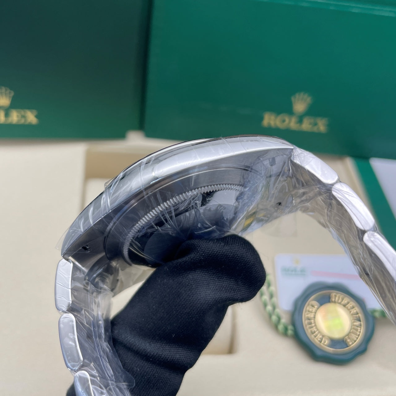 2025 Brand New Rolex - 126300-0013 Datejust 41 Stainless Steel Smooth / Oyster / Slate Roman