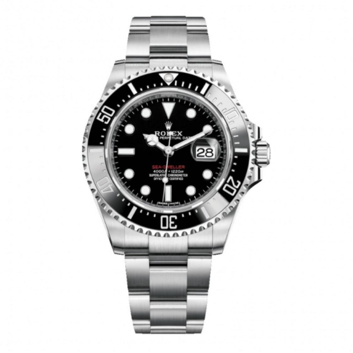 2022 Pre-owned Single red Rolex - 126600-0001 Sea-Dweller Stainless Steel / Black