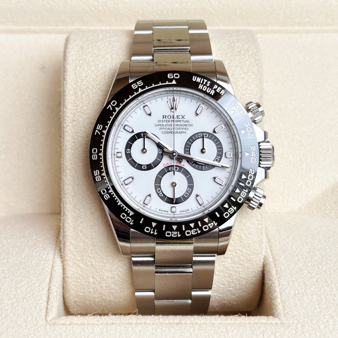 2022 Pre-owned Rolex - 116500LN-0001 Cosmograph Daytona Steel / Cerachrom / White