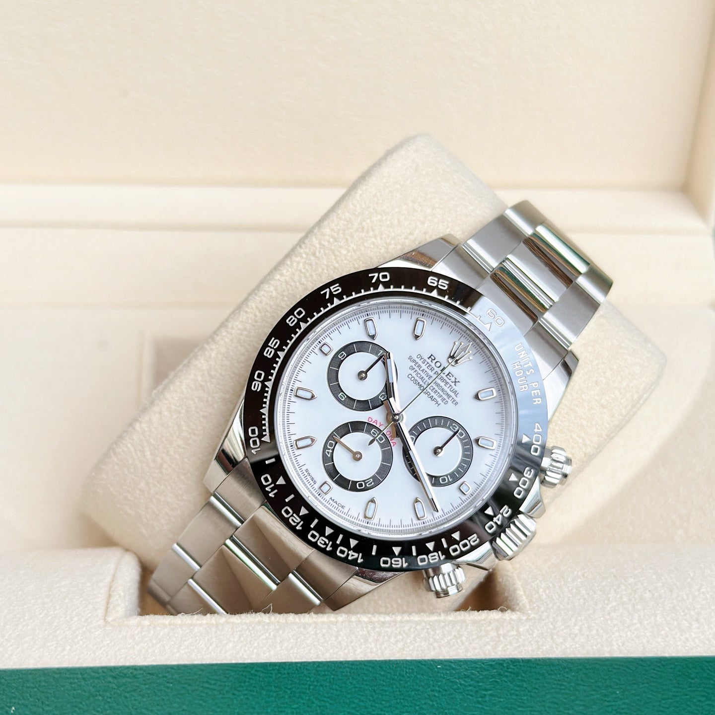 2022 Pre-owned Rolex - 116500LN-0001 Cosmograph Daytona Steel / Cerachrom / White