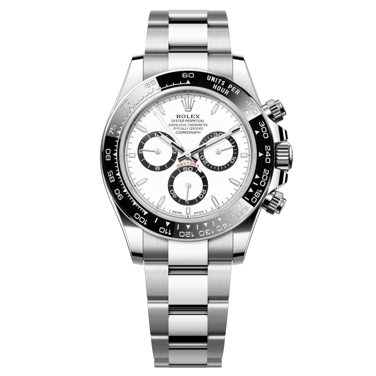 2025 Like New Rolex - 126500LN-0001 Cosmograph Daytona Stainless Steel - Cerachrom / White / Oyster