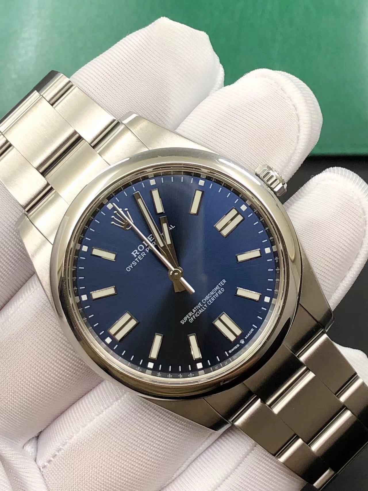 2024 Like New Rolex - 124300-0003 Oyster Perpetual 41 Stainless Steel / Blue