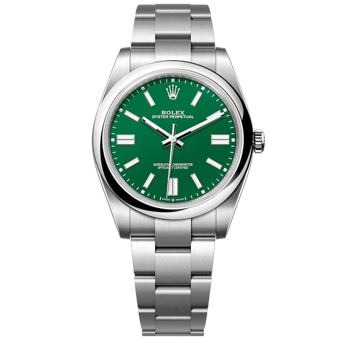 2025 Brand New Rolex - 124300-0005 Oyster Perpetual 41 Stainless Steel / Green