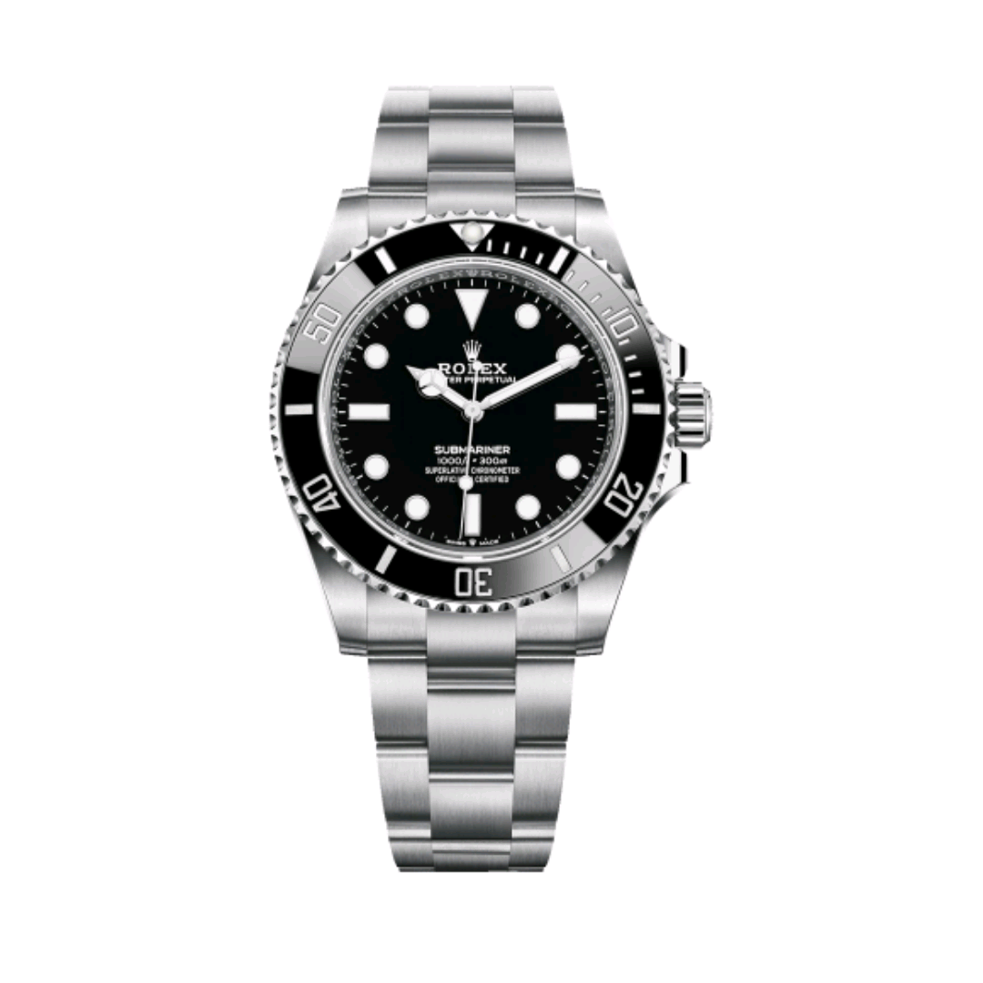 2025 Brand New Rolex - 124060-0001 Submariner No-Date 41 / Stainless Steel / Black / Cerachrom