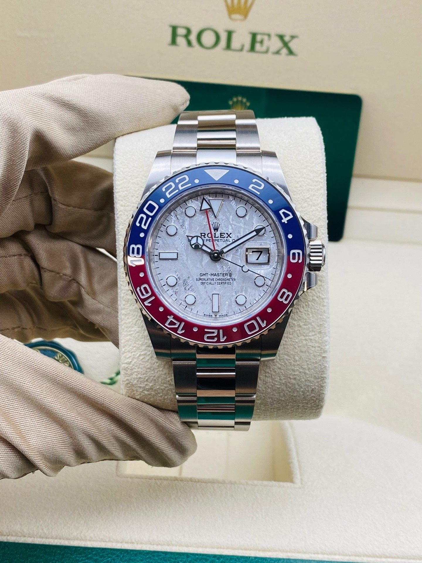 2025 Brand New Rolex - 126719BLRO-0002 GMT-Master II White Gold / BLRO / Meteorite
