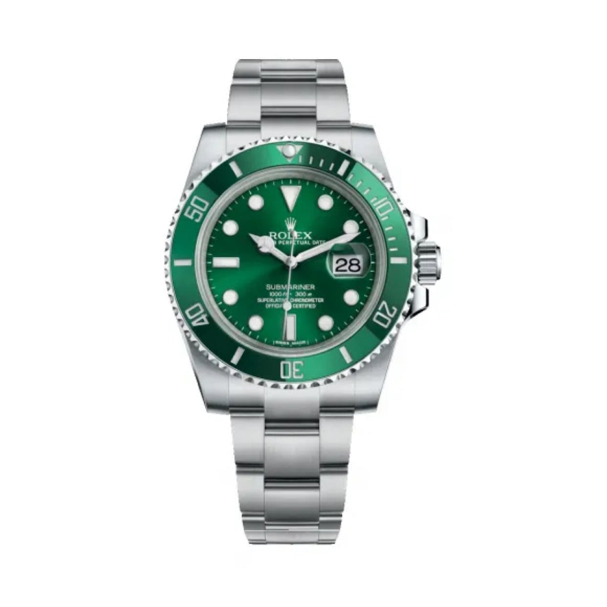 2019 Like New Rolex - 116610lv-0002 Submariner Date Stainless Steel / Green / Cerachom