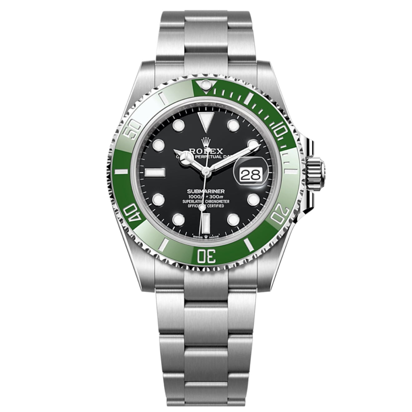 2024 Pre-owned Rolex - 126610LV-0002 Submariner Date 41 Stainless Steel / Black / Green Cerachrom