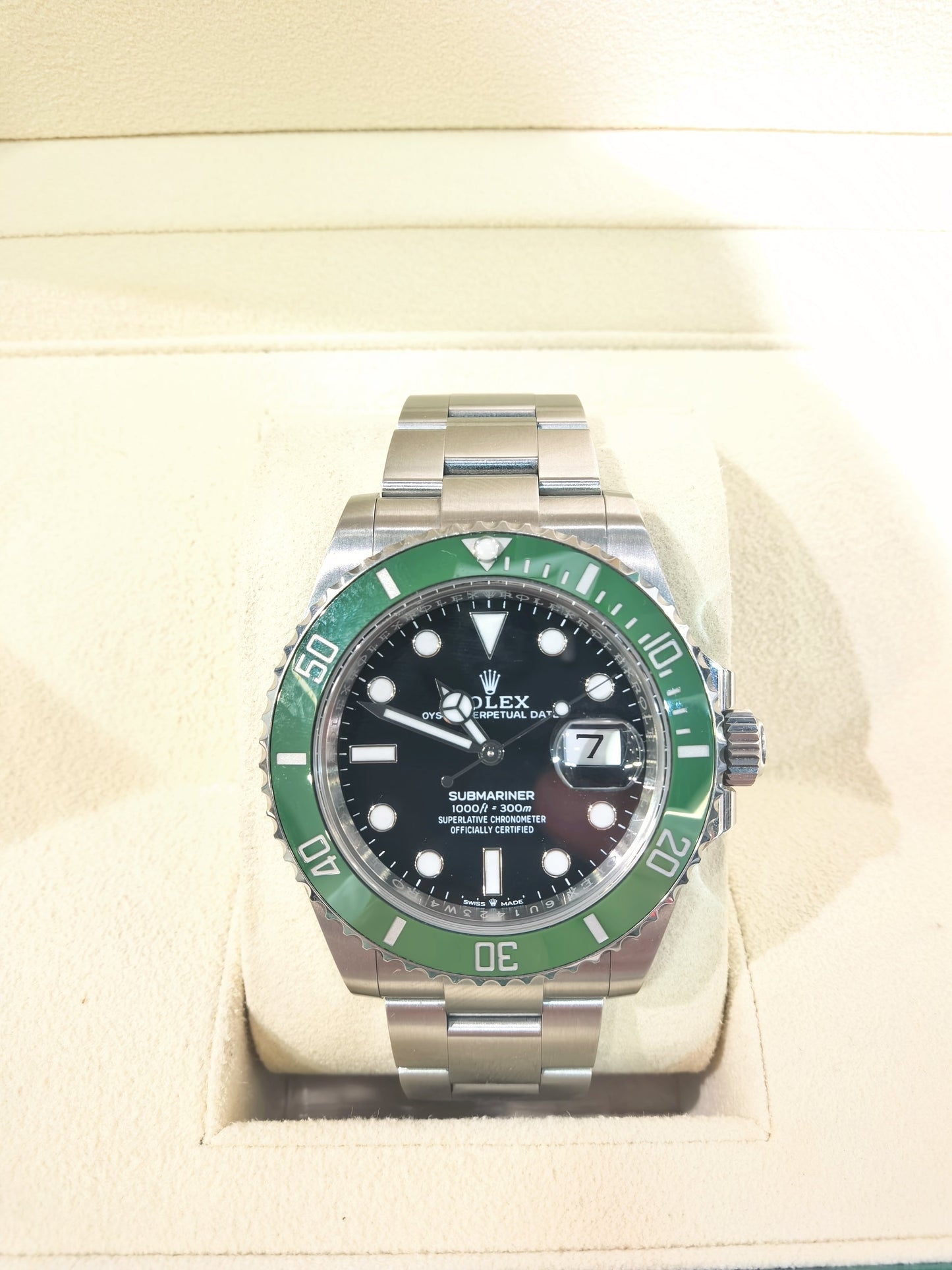 2024 Pre-owned Rolex - 126610LV-0002 Submariner Date 41 Stainless Steel / Black / Green Cerachrom