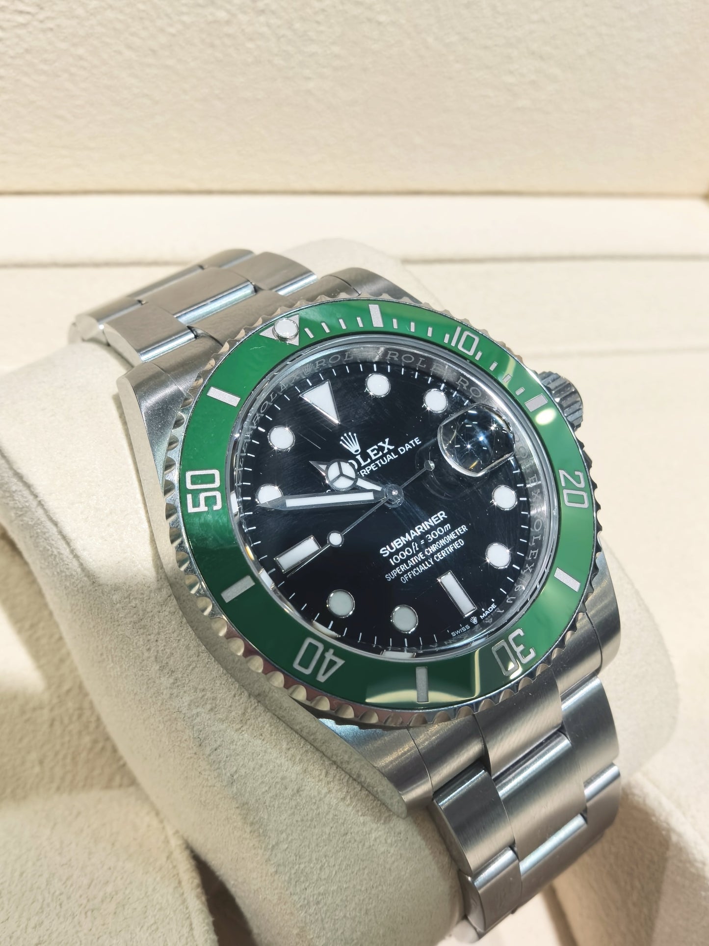 2024 Pre-owned Rolex - 126610LV-0002 Submariner Date 41 Stainless Steel / Black / Green Cerachrom