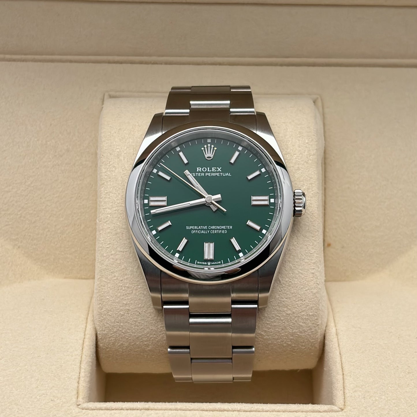 2025 Brand New Rolex - 126000-0005 Oyster Perpetual 36 Stainless Steel / Green